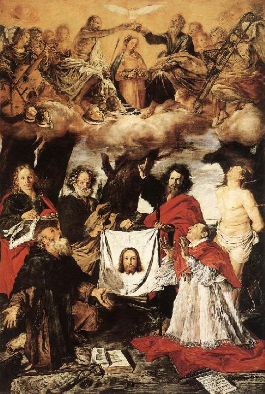 SERODINE, Giovanni Coronation of the Virgin with Saints  a